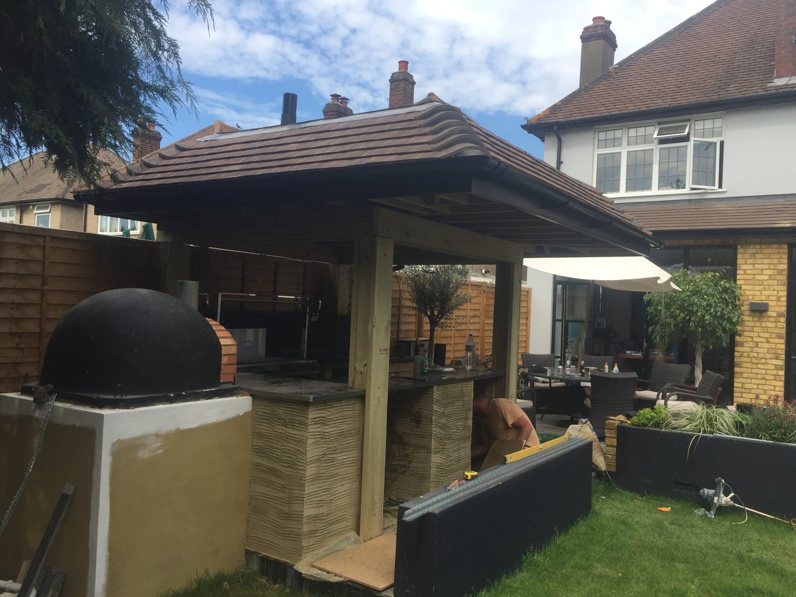 Outdoor Barbeque and Bar NJ Carpentry